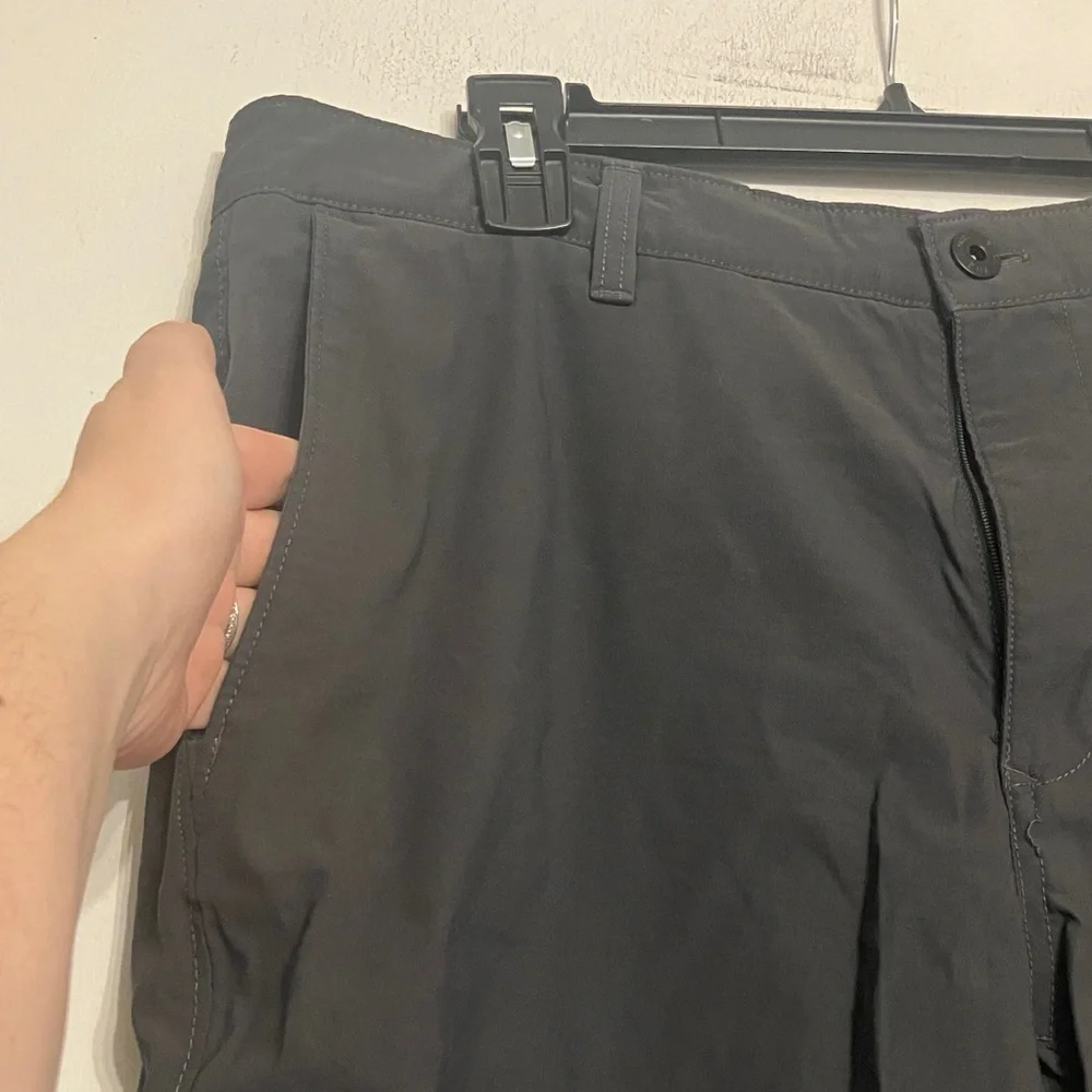 The North Face sprag Charcoal Flat Front Shorts men’s 34 (medium)